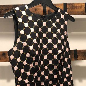 Ann Taylor Sleeveless Sheath Dress (geometric pattern)
